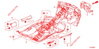 TAPETE PISO/ISOLADOR  para Honda CIVIC DIESEL 1.6 S 5 portas 6 velocidades manuais 2013