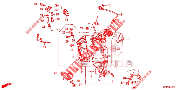 CONVERSOR BINARIO (DIESEL) (1.6L) para Honda CIVIC DIESEL 1.6 S 5 portas 6 velocidades manuais 2013