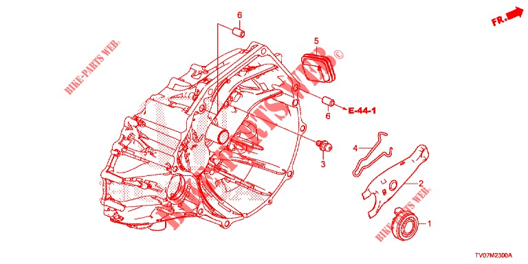 DESENGATE EMBRAIAGEM (DIESEL) (1.6L) para Honda CIVIC DIESEL 1.6 S 5 portas 6 velocidades manuais 2013
