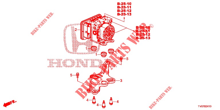 MODULADOR VSA(D.)('00 )  para Honda CIVIC DIESEL 1.6 S 5 portas 6 velocidades manuais 2013