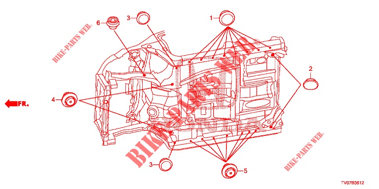 OLHAL (INFERIEUR) para Honda CIVIC DIESEL 1.6 S 5 portas 6 velocidades manuais 2013