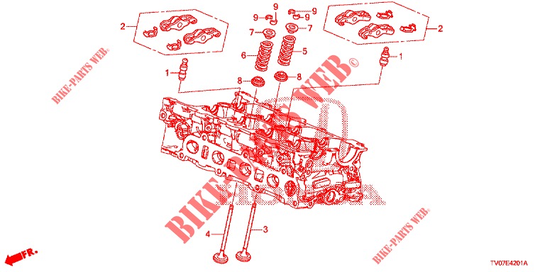 VALVULA/BALANCEIRO (DIESEL) (1.6L) para Honda CIVIC DIESEL 1.6 S 5 portas 6 velocidades manuais 2013
