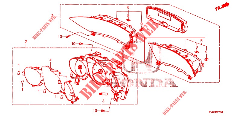 VELOCIMETRO  para Honda CIVIC DIESEL 1.6 S 5 portas 6 velocidades manuais 2013