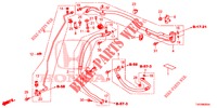 AR CONDICIONADO (FLEXIBLES/TUYAUX) (DIESEL) (1.6L) (RH) para Honda CIVIC DIESEL 1.6 SE 5 portas 6 velocidades manuais 2013