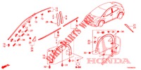 MOLDURA/PROTECTOR  para Honda CIVIC DIESEL 1.6 SE 5 portas 6 velocidades manuais 2013