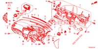 SUPERIOR PAINEL INSTR (RH) para Honda CIVIC DIESEL 1.6 SE 5 portas 6 velocidades manuais 2013
