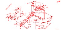 TUBO FLEXIVEL RADIADOR/DEPOSITO RESERVA (DIESEL) (1.6L) para Honda CIVIC DIESEL 1.6 SE 5 portas 6 velocidades manuais 2013