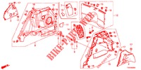 FORRO LAT. PORTA MALAS  para Honda CIVIC 1.8 EX 5 portas automática de 5 velocidades 2013