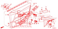 FORRO PORTA FRENTE (RH) para Honda CIVIC 1.8 EX 5 portas automática de 5 velocidades 2013