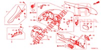 GUARNICAO INSTRUMENTOS (COTE DE CONDUCTEUR) (RH) para Honda CIVIC 1.8 EX 5 portas automática de 5 velocidades 2013