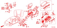 UNIDADE CONTROLO (COMPARTIMENT MOTEUR) (1) para Honda CIVIC 1.8 EX 5 portas automática de 5 velocidades 2014