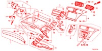 GUARNICAO INSTRUMENTOS (COTE DE PASSAGER) (RH) para Honda CIVIC 1.8 S 5 portas automática de 5 velocidades 2014