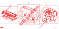 KIT JUNTAS/ CONJ. CAIXA VELOCIDADES (1.8L) para Honda CIVIC 1.8 S 5 portas automática de 5 velocidades 2014