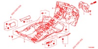 TAPETE PISO/ISOLADOR  para Honda CIVIC 1.8 S 5 portas automática de 5 velocidades 2014