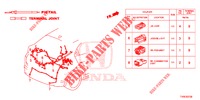 FICHA ELECTRICA (ARRIERE) para Honda CIVIC 1.8 SE 5 portas automática de 5 velocidades 2014