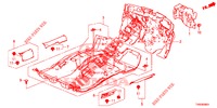 TAPETE PISO/ISOLADOR  para Honda CIVIC 1.8 EX 5 portas automática de 5 velocidades 2015