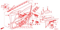FORRO PORTA FRENTE (RH) para Honda CIVIC 1.8 S 5 portas automática de 5 velocidades 2013