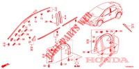 MOLDURA/PROTECTOR  para Honda CIVIC 1.8 S 5 portas automática de 5 velocidades 2013