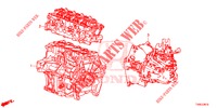 CONJ. MOTOR/CONJ. CAIXA VELOCIDADES (1.4L) para Honda CIVIC 1.4 EXECUTIVE 5 portas 6 velocidades manuais 2014