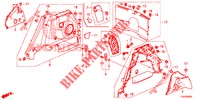 FORRO LAT. PORTA MALAS  para Honda CIVIC 1.8 ES 5 portas 6 velocidades manuais 2013