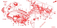 SUPERIOR PAINEL INSTR (RH) para Honda CIVIC 1.8 ES 5 portas 6 velocidades manuais 2013