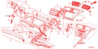GUARNICAO INSTRUMENTOS (COTE DE PASSAGER) (RH) para Honda CIVIC 1.4 S 5 portas 6 velocidades manuais 2014