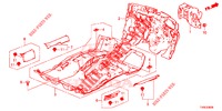 TAPETE PISO/ISOLADOR  para Honda CIVIC 1.4 S 5 portas 6 velocidades manuais 2014