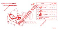 FICHA ELECTRICA (ARRIERE) para Honda CIVIC 1.8 ES 5 portas 6 velocidades manuais 2014