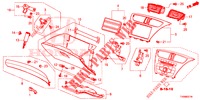 GUARNICAO INSTRUMENTOS (RH) para Honda CIVIC 1.8 SE 5 portas 6 velocidades manuais 2016