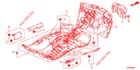 TAPETE PISO/ISOLADOR  para Honda CIVIC 1.8 SE 5 portas 6 velocidades manuais 2016
