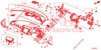 SUPERIOR PAINEL INSTR (RH) para Honda CIVIC 1.5 PRESTIGE 5 portas 6 velocidades manuais 2018