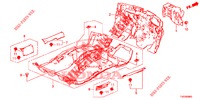 TAPETE PISO/ISOLADOR  para Honda CIVIC 1.8 SE 5 portas 6 velocidades manuais 2013