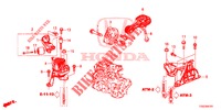 APOIOS MOTOR (1,0 L) (CVT) para Honda CIVIC 1.0 S 5 portas totalmente automática CVT 2017