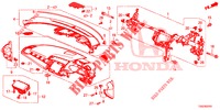 SUPERIOR PAINEL INSTR (RH) para Honda CIVIC 1.0 TOP 5 portas totalmente automática CVT 2018
