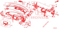 SUPERIOR PAINEL INSTR (RH) para Honda CIVIC DIESEL 1.6 TOP 5 portas 6 velocidades manuais 2018
