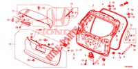 PAINEL PORTA TRASEIRA(2 PORTAS)  para Honda CIVIC TOURER 1.8 ES 5 portas automática de 5 velocidades 2014