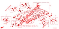 FORRO TECTO  para Honda CIVIC TOURER 1.8 EXGT 5 portas automática de 5 velocidades 2014