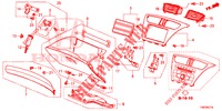 GUARNICAO INSTRUMENTOS (COTE DE PASSAGER) (RH) para Honda CIVIC TOURER 1.8 SE 5 portas automática de 5 velocidades 2014