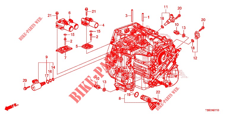 SOLENOIDE CONTROLO PURGA VALVULA('94,'95)  para Honda CIVIC TOURER 1.8 SE 5 portas automática de 5 velocidades 2014