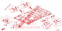 FORRO TECTO  para Honda CIVIC TOURER 1.8 SE 5 portas automática de 5 velocidades 2016