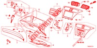 GUARNICAO INSTRUMENTOS (COTE DE PASSAGER) (RH) para Honda CIVIC TOURER 1.8 SE 5 portas automática de 5 velocidades 2017