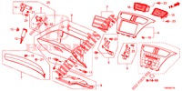 GUARNICAO INSTRUMENTOS (COTE DE PASSAGER) (RH) para Honda CIVIC TOURER DIESEL 1.6 LIFESTYLE 5 portas 6 velocidades manuais 2014