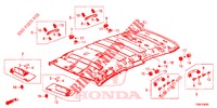 FORRO TECTO  para Honda CIVIC TOURER DIESEL 1.6 EX 5 portas 6 velocidades manuais 2015