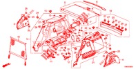 FORRO LAT. PORTA MALAS  para Honda CIVIC TOURER DIESEL 1.6 ES 5 portas 6 velocidades manuais 2016