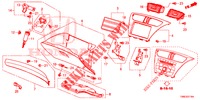 GUARNICAO INSTRUMENTOS (COTE DE PASSAGER) (RH) para Honda CIVIC TOURER DIESEL 1.6 ES 5 portas 6 velocidades manuais 2016