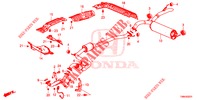 TUBO ESCAPE/SILENCIADOR (DIESEL) para Honda CIVIC TOURER DIESEL 1.6 ES 5 portas 6 velocidades manuais 2017