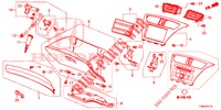 GUARNICAO INSTRUMENTOS (COTE DE PASSAGER) (RH) para Honda CIVIC TOURER DIESEL 1.6 EXGT 5 portas 6 velocidades manuais 2017