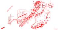 GUARNICAO DA SOLEIRA LATERAL/PROTECTOR  para Honda CR-V HYBRID 2.0 BASE 5 portas Eletronica CVT 2020